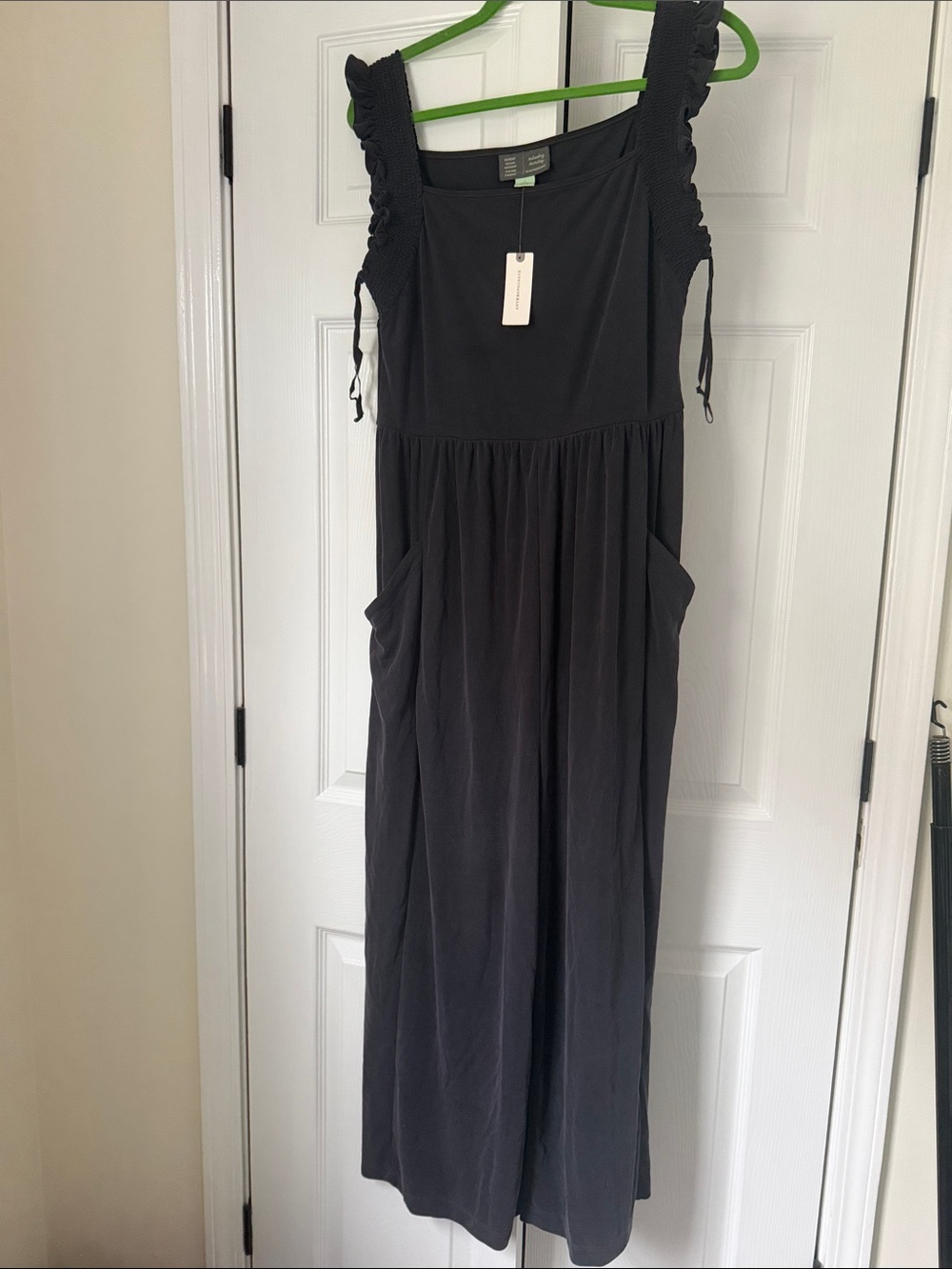 Anthropologie Black Sleeveless Jumpsuit with Pockets